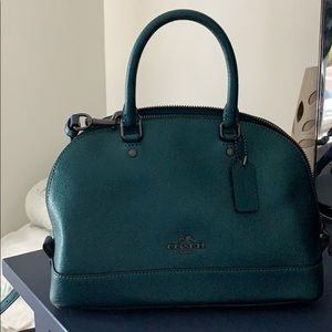 Blue metallic Coach crossbody - great condition